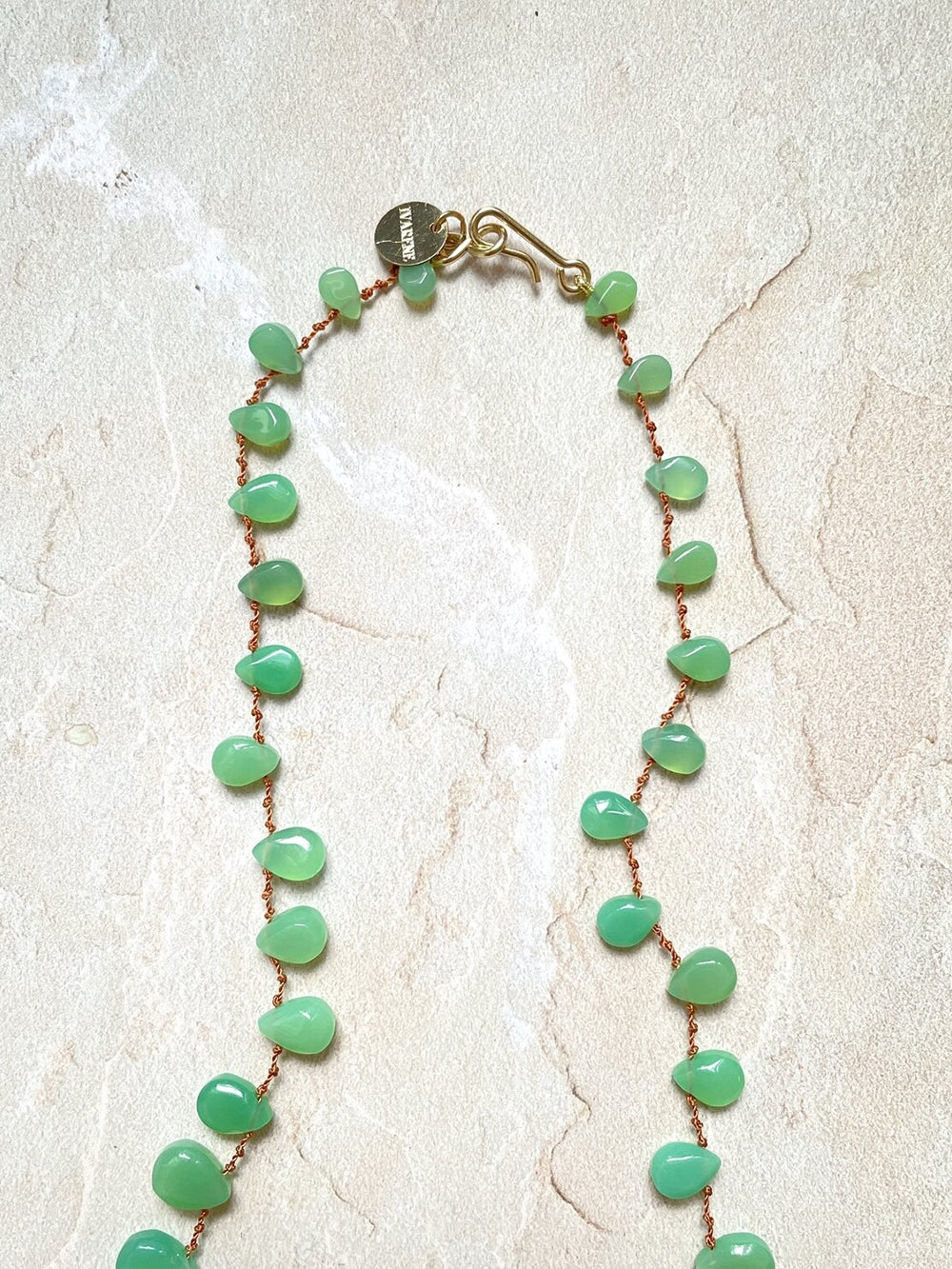 COLLIER EVERGREEN CHRYSOPRASE