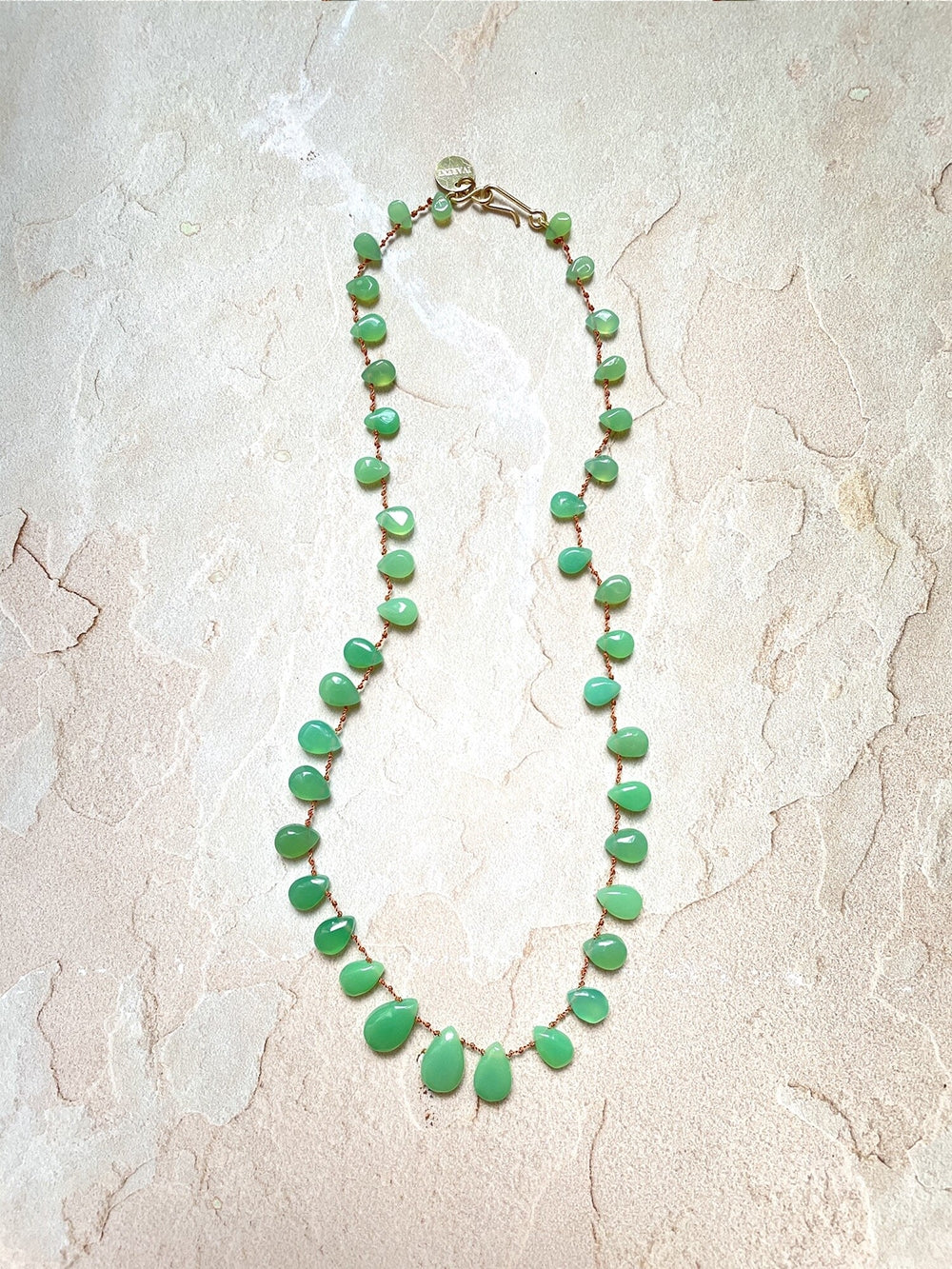 COLLIER EVERGREEN CHRYSOPRASE