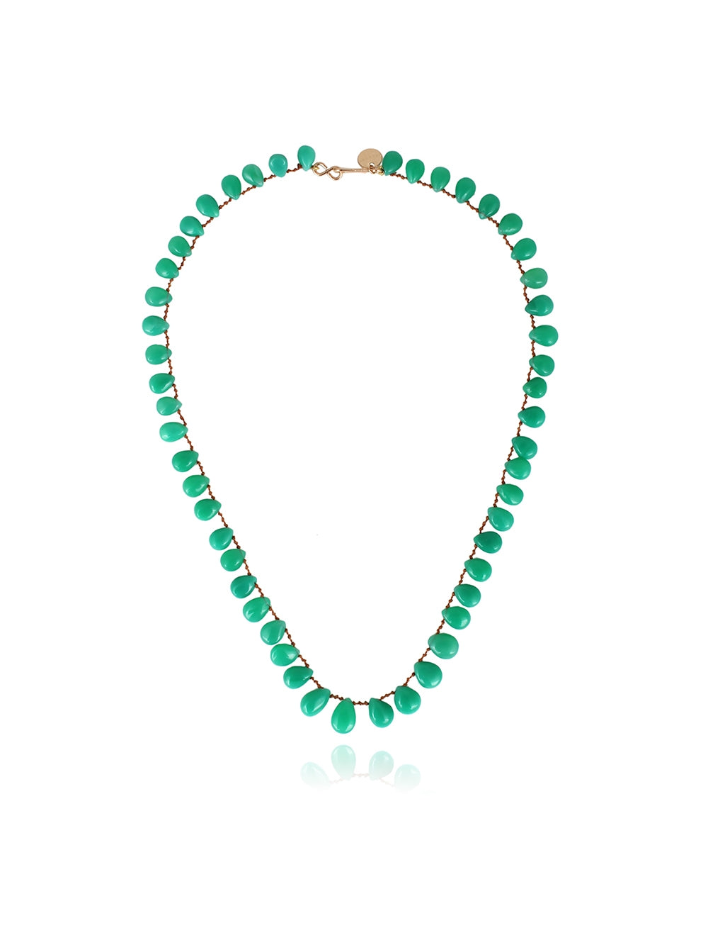 COLLIER EVERGREEN CHRYSOPRASE