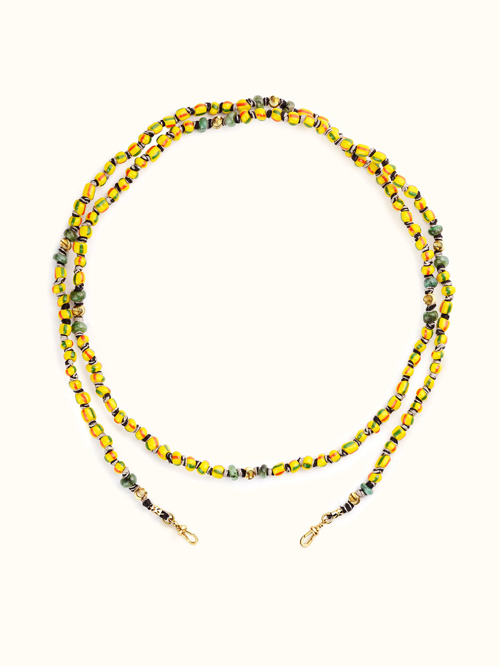 YELLOW AND RED LONG MAULI GHANA LINK