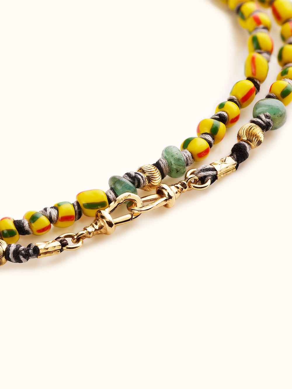 YELLOW AND RED LONG MAULI GHANA LINK