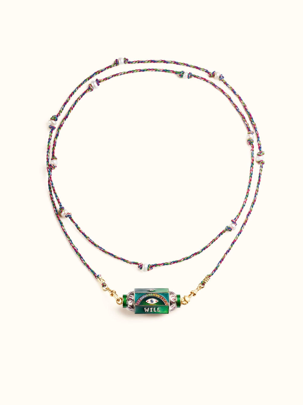 EYE WILL GREEN LOCKET