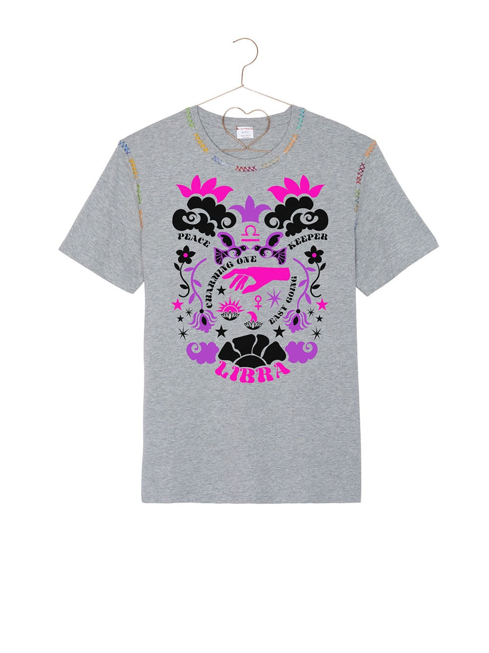 NEW ASTRO LIBRA GREY TEE-SHIRT
