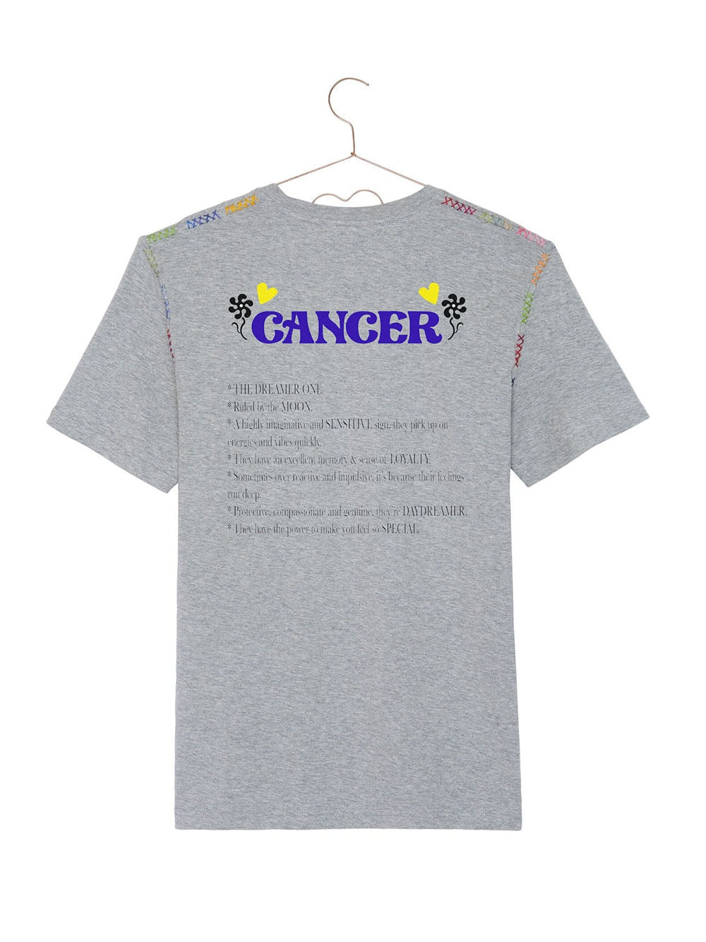 NEW ASTRO CANCER GREY TEE-SHIRT