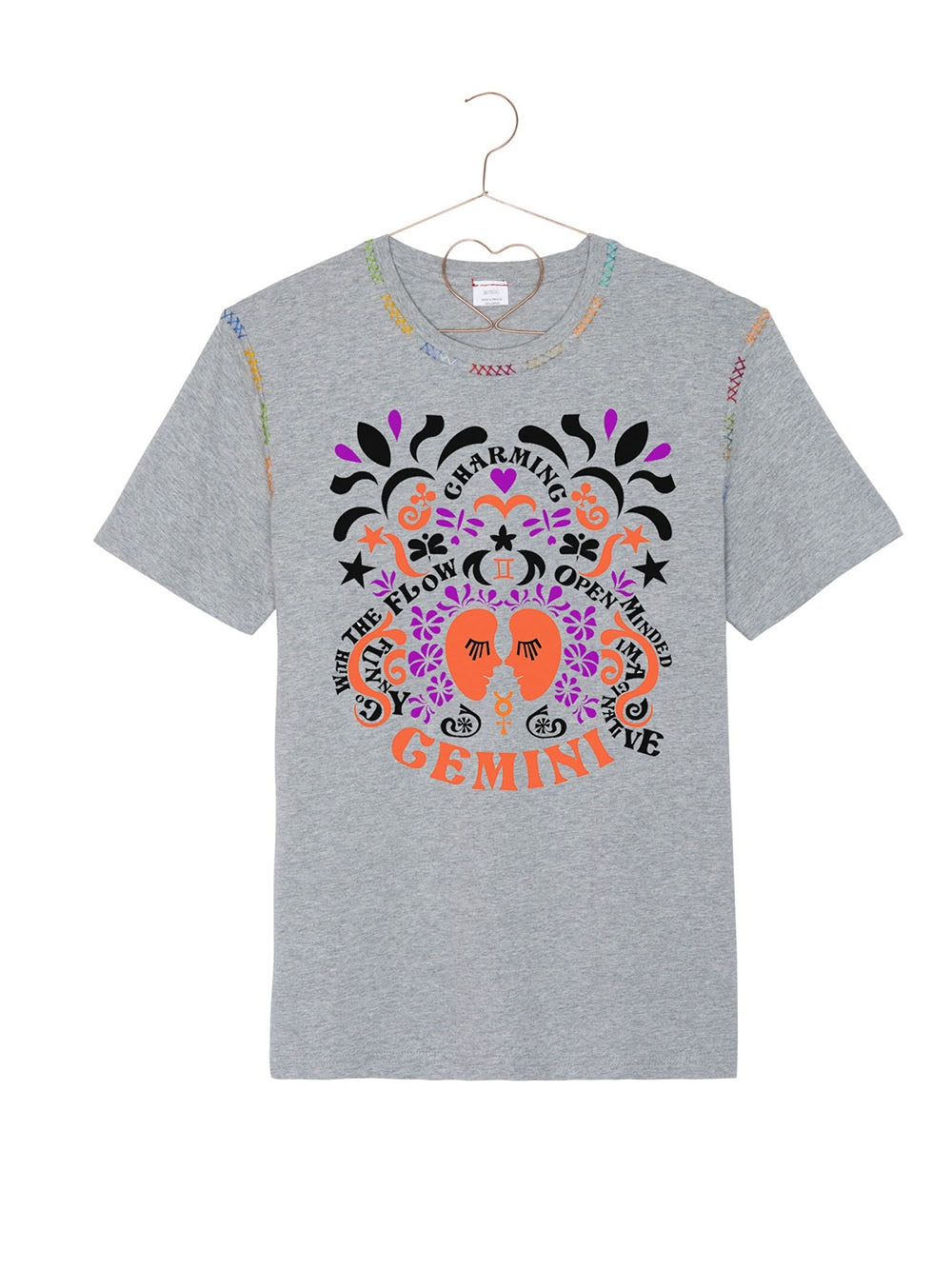 ASTRO GEMINI GREY TEE-SHIRT