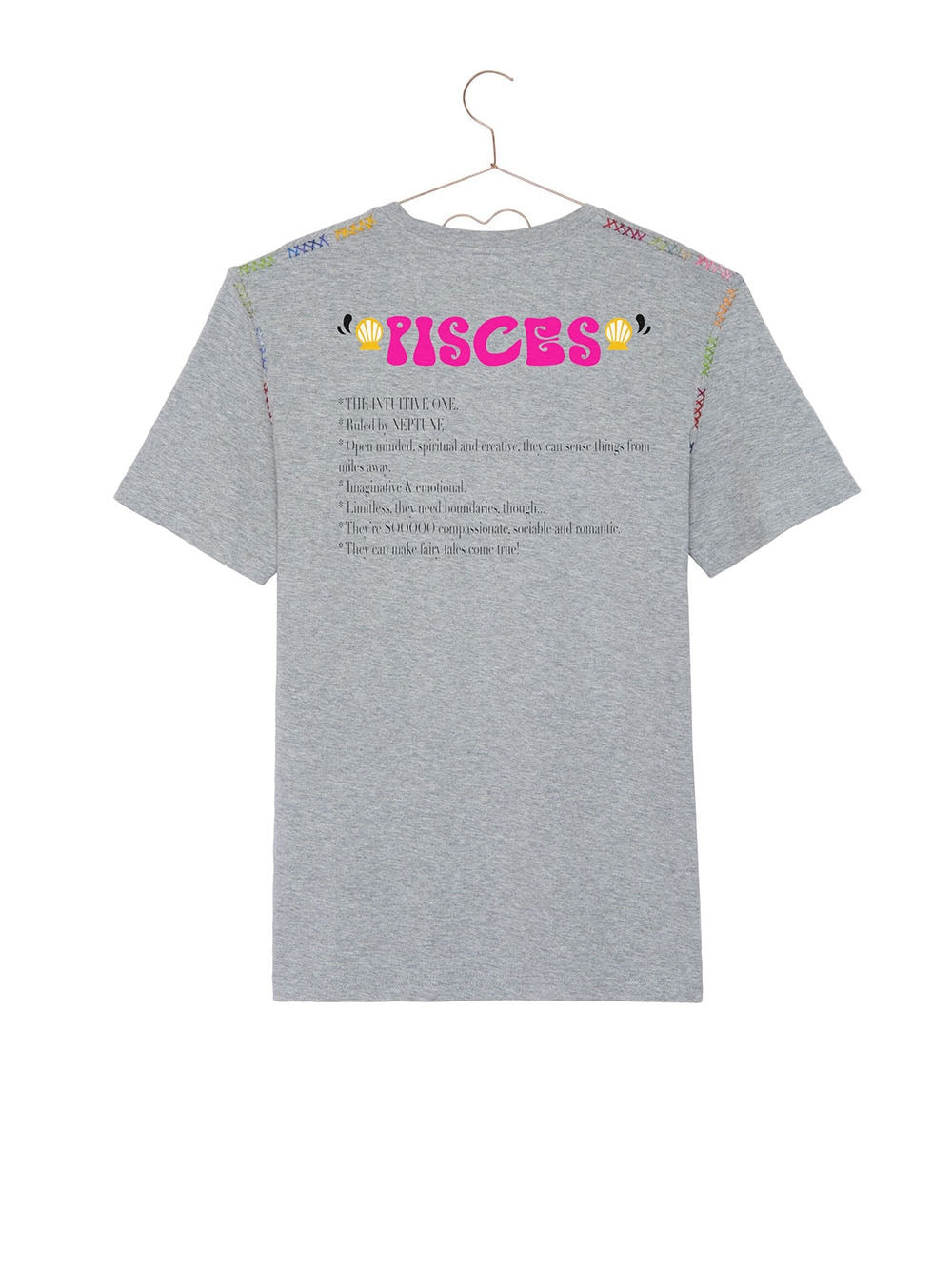 NEW ASTRO PISCES GREY TEE-SHIRT