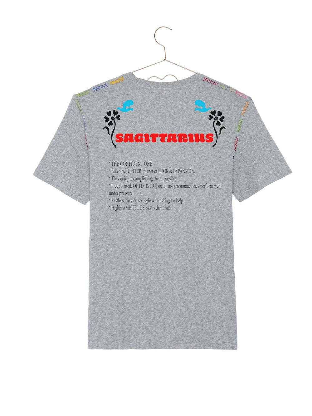 NEW ASTRO SAGITTARIUS GREY TEE-SHIRT