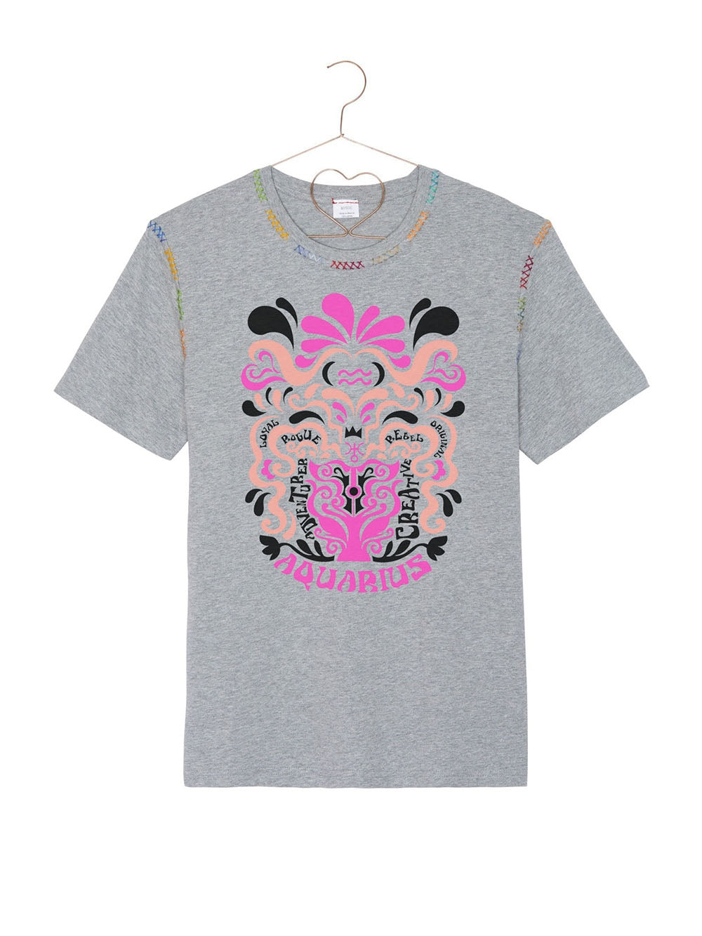 NEW ASTRO AQUARIUS GREY T-SHIRT