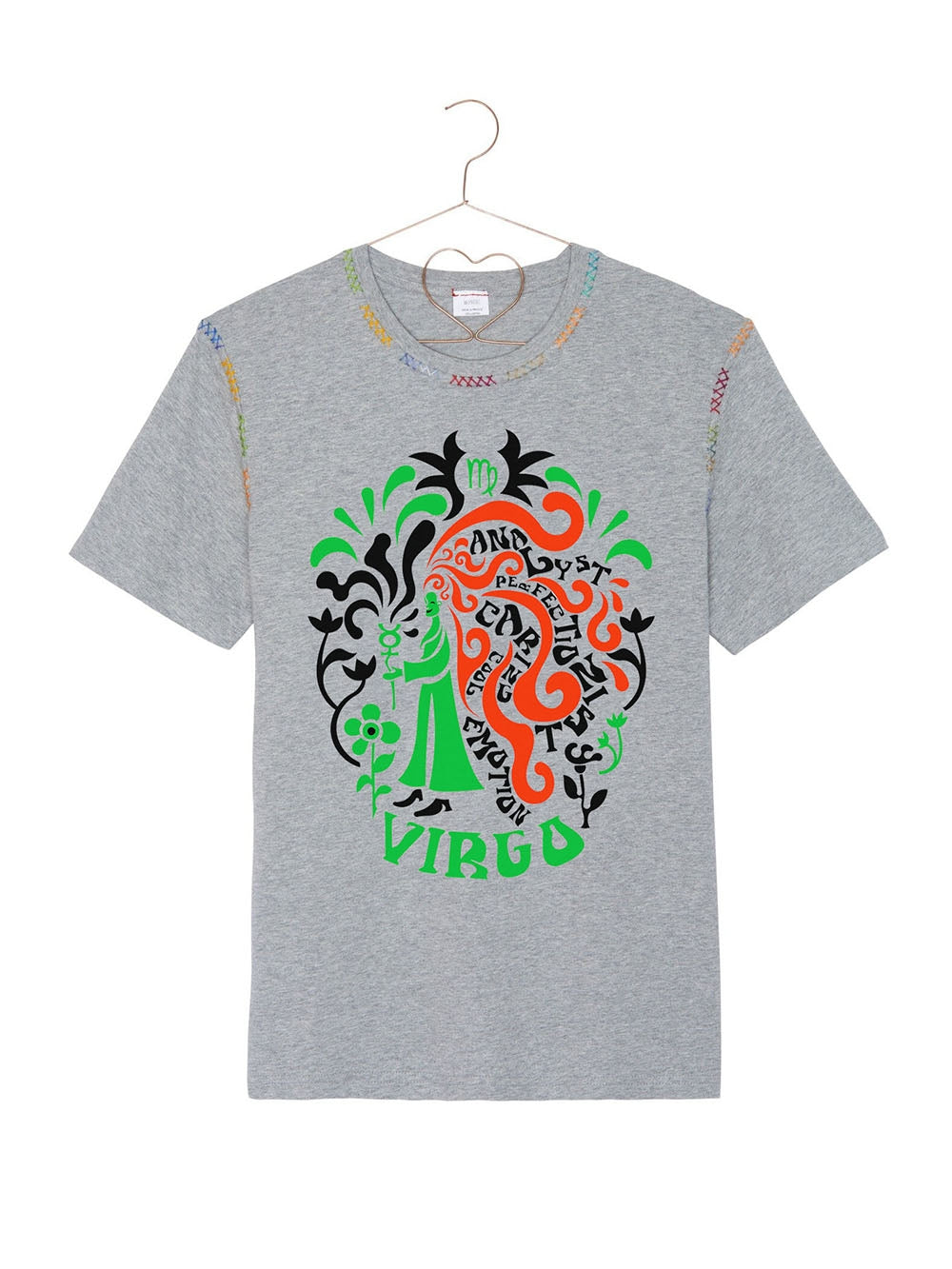 NEW ASTRO VIRGO GREY TEE-SHIRT
