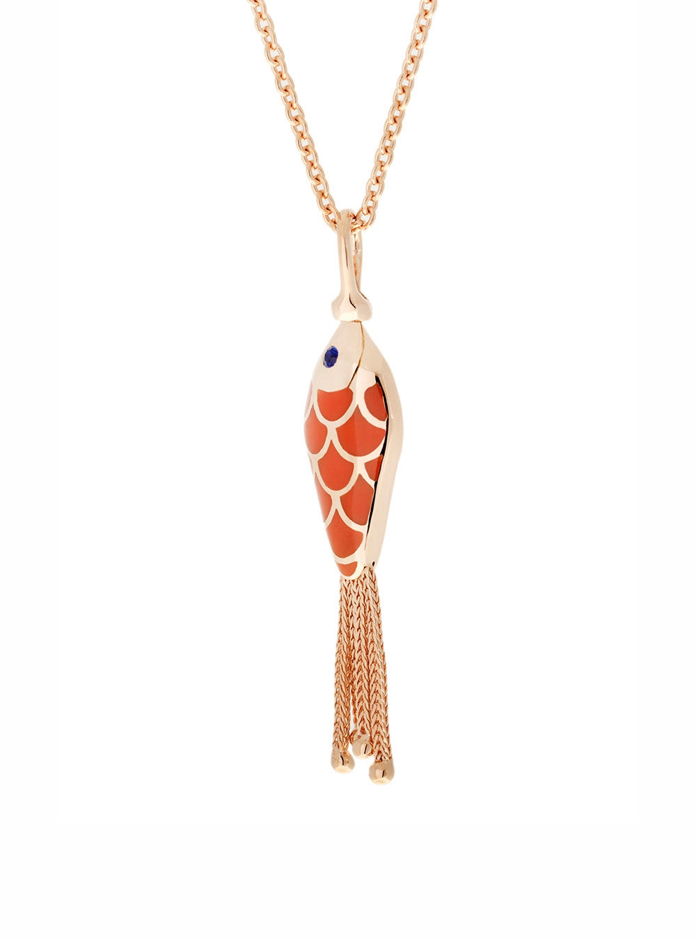 PENDENTIF ÉMAIL & SAPPHIRES