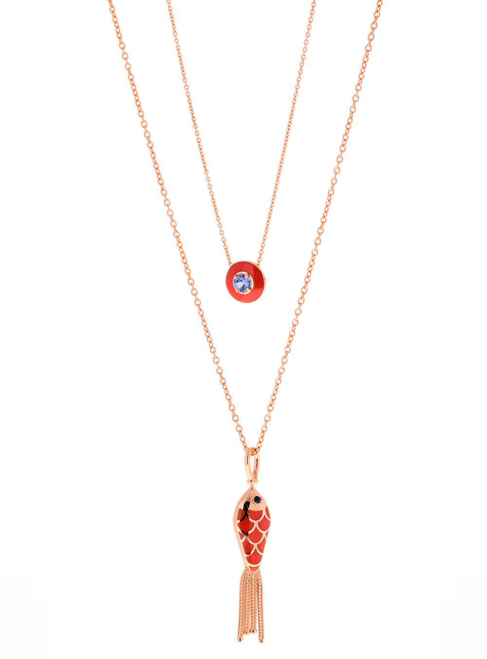 COLLIER OR ROSE EMAIL TANZANITE