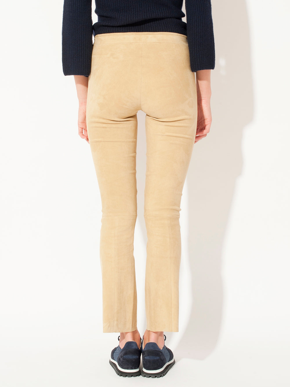 LARRY VELVET LEATHER PANTS