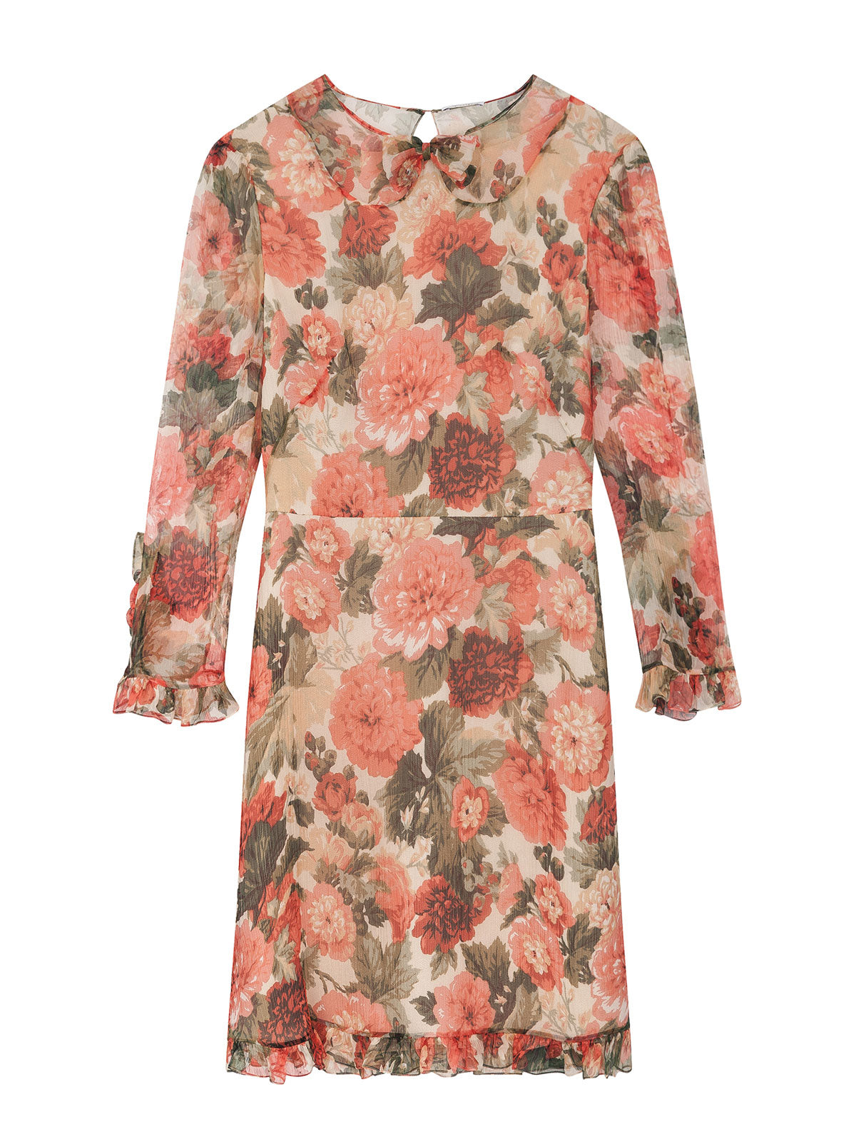 CRINKLE CHIFFON DRESS