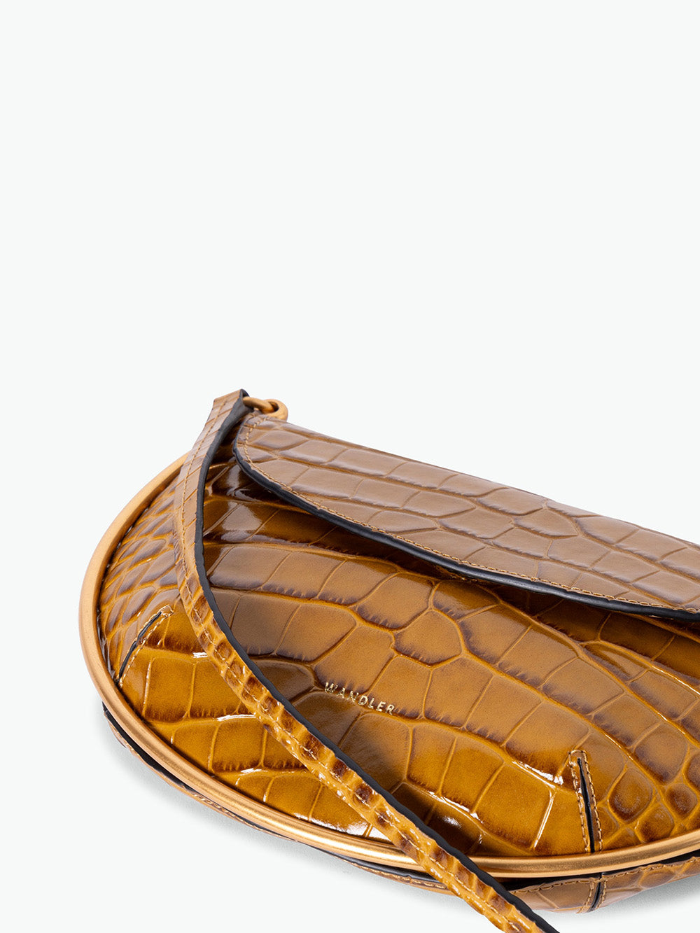 SAC KATE MINI SADDLE CROCO