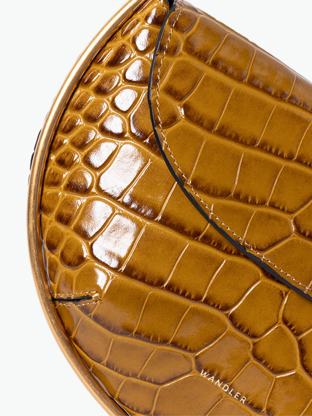 SAC KATE MINI SADDLE CROCO