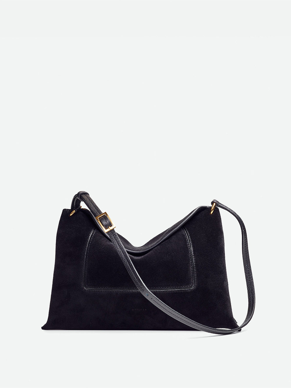 PENELOPE SLOUCH BLACK SUEDE BAG