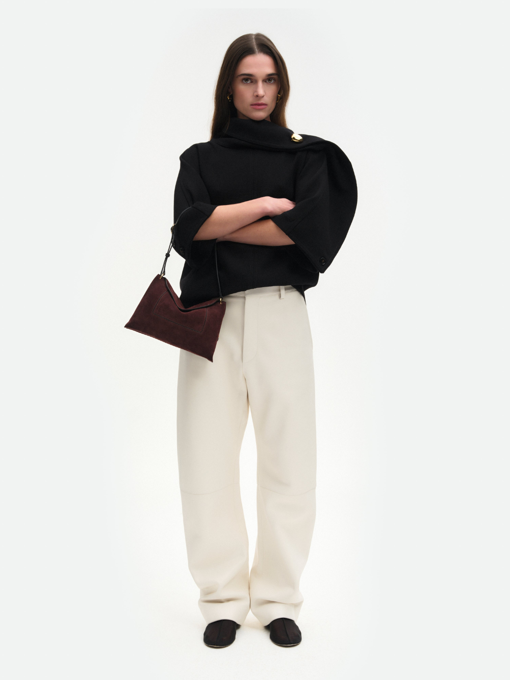 SAC PENELOPE SLOUCH ACAI SUEDE