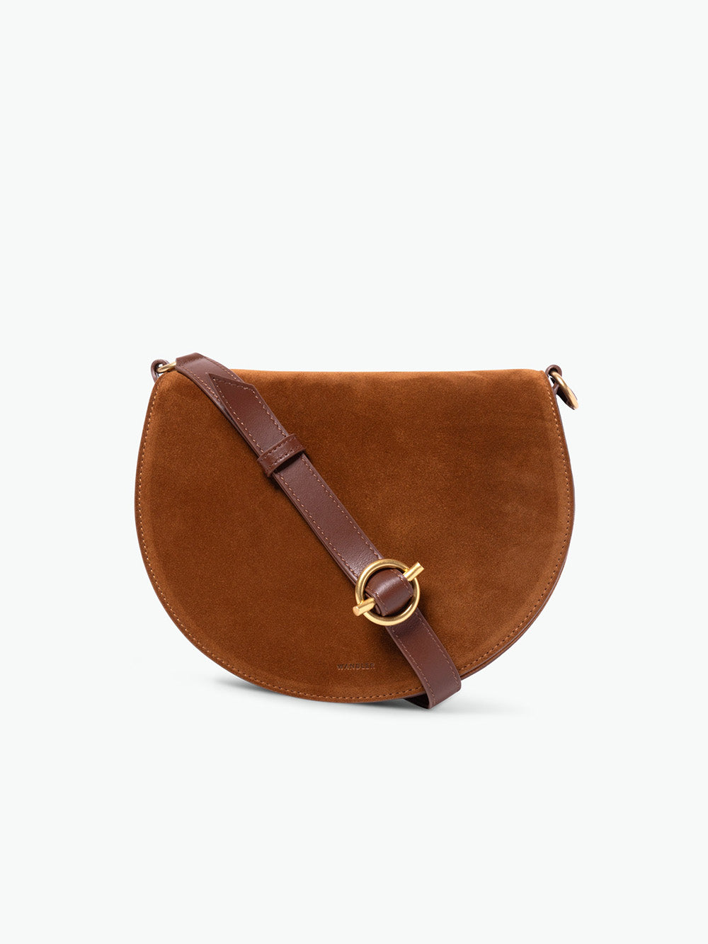KATE SADDLE BAG TAN SUEDE