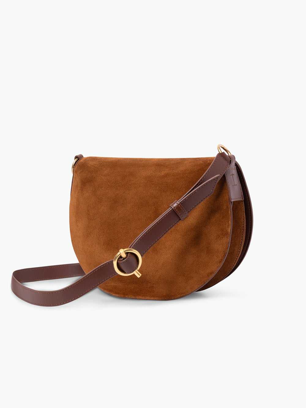 KATE SADDLE BAG TAN SUEDE