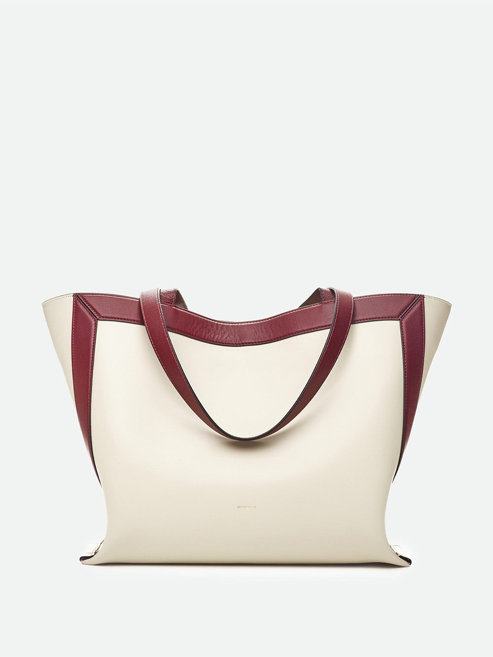 TOTE IDA MEDIUM BUTTERCREM & BORDEAUX