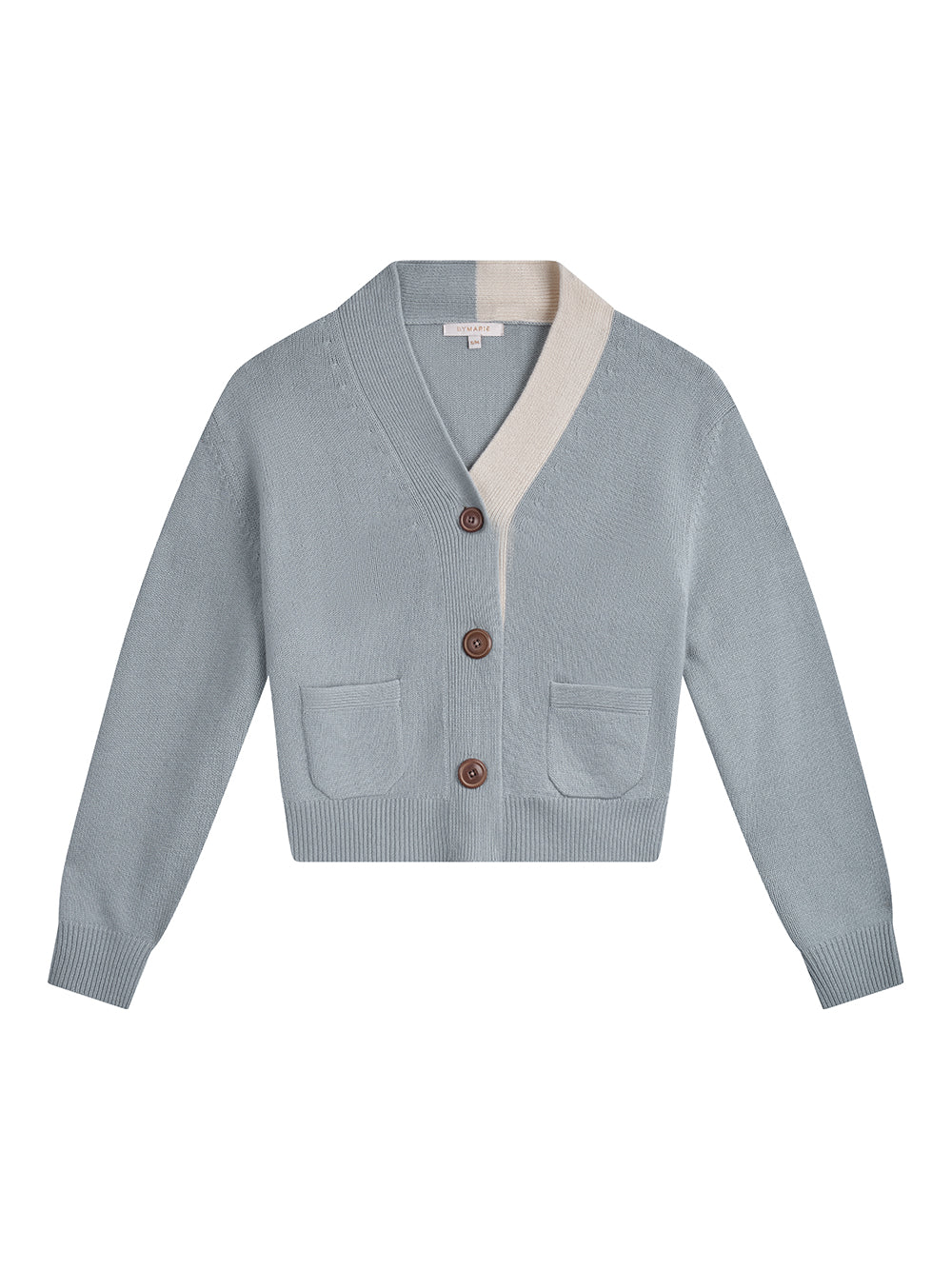 CARDIGAN LOU CONTRAST CIELO & ANTIQUE WHITE