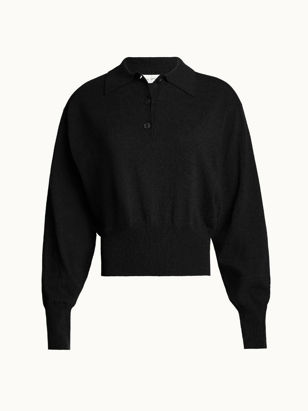 BLACK NANCY POLO SHIRT