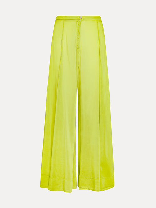 COTTON SILK VOILE TROUSERS