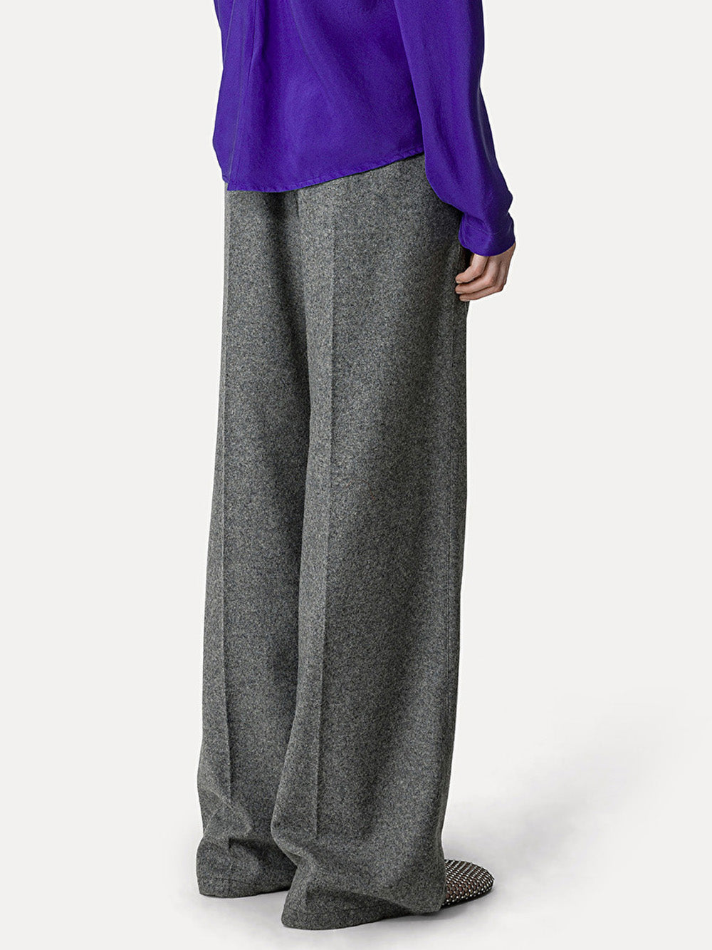 GRAY WOOL TROUSERS