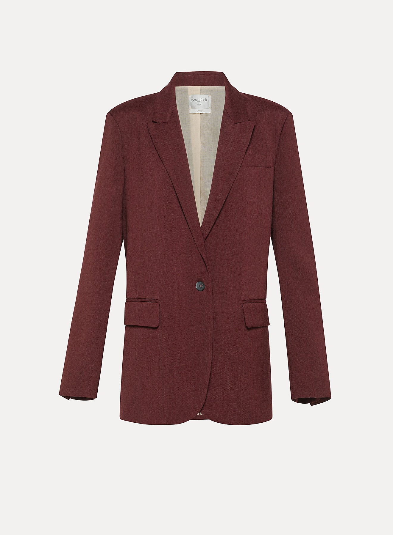 WOOL SLUB VISCOSE JACKET