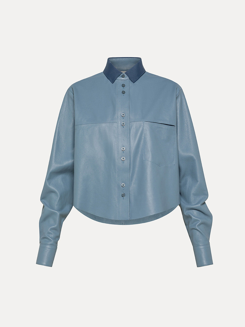 CHEMISE EN CUIR NAPPA NUAGE