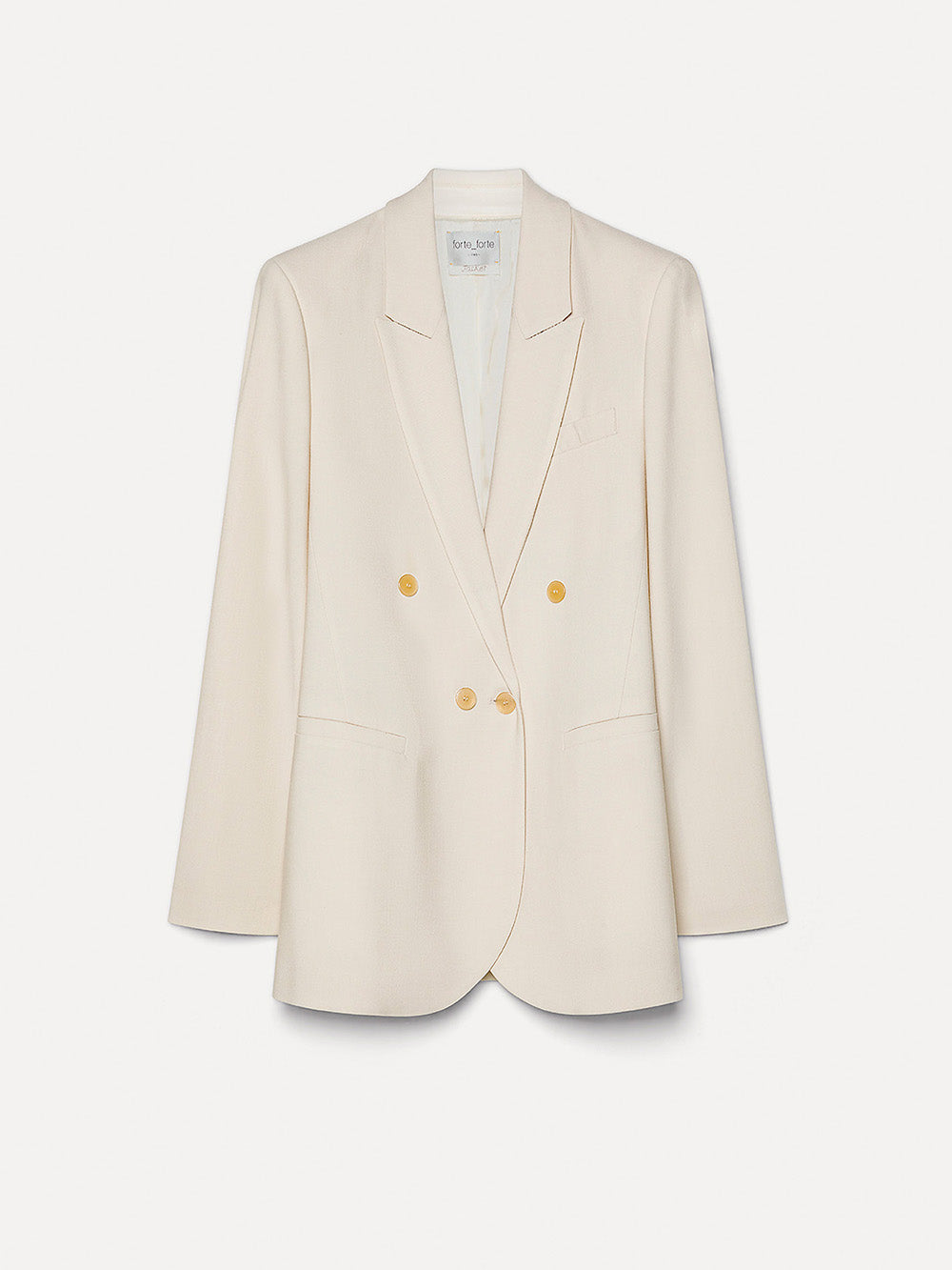 STRAIGHT-FIT WOOL TWILL JACKET