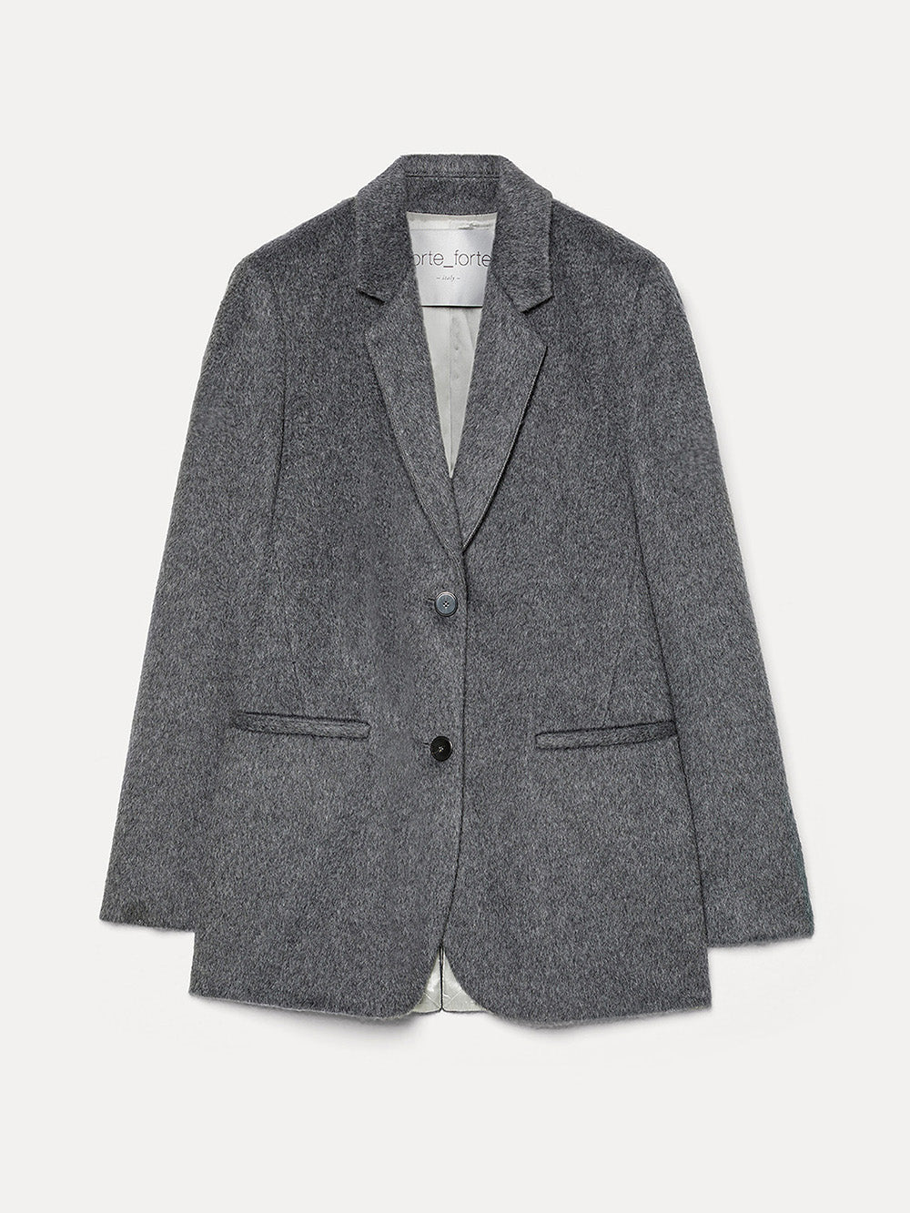 VESTE BLAZER MOHAIR GRIS