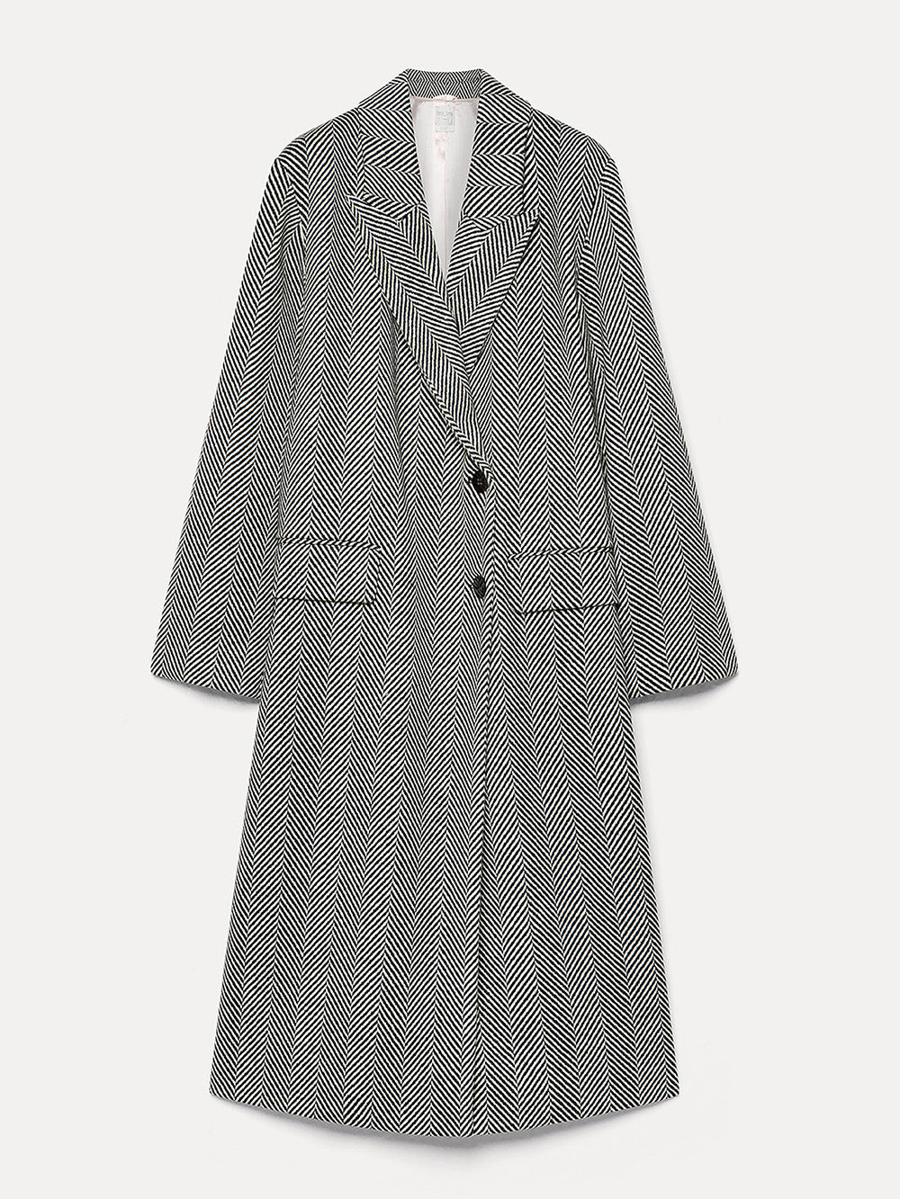 WOOL HERRINGBONE COAT
