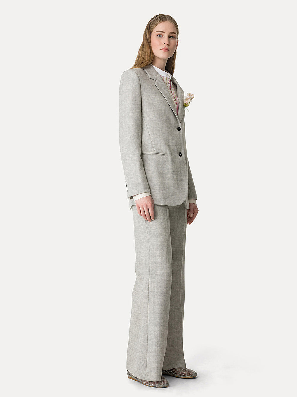 PANTALON PALAZZO CHEVRON PEARL