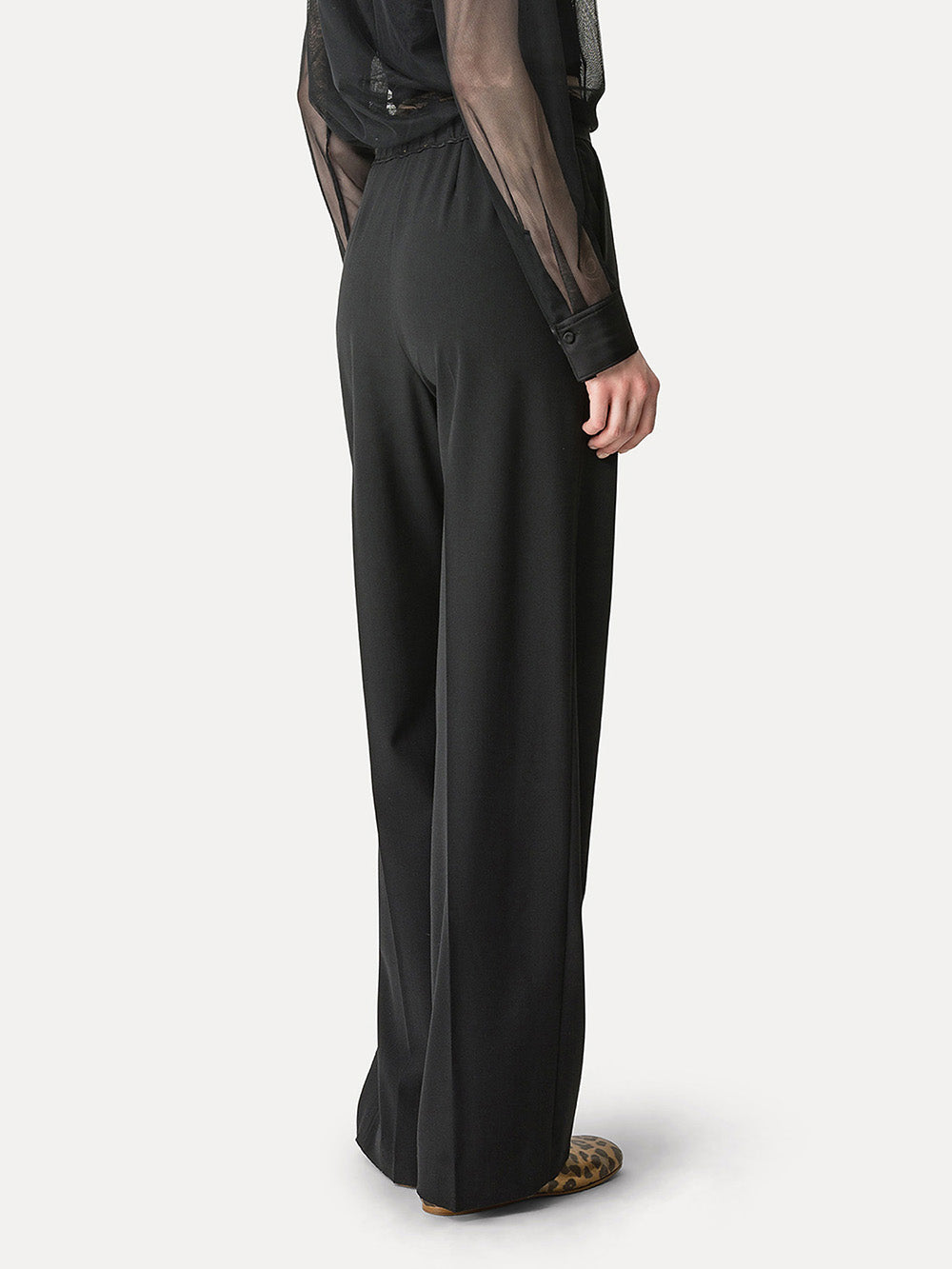 PANTALON TAILLEUR LAINE NOIR