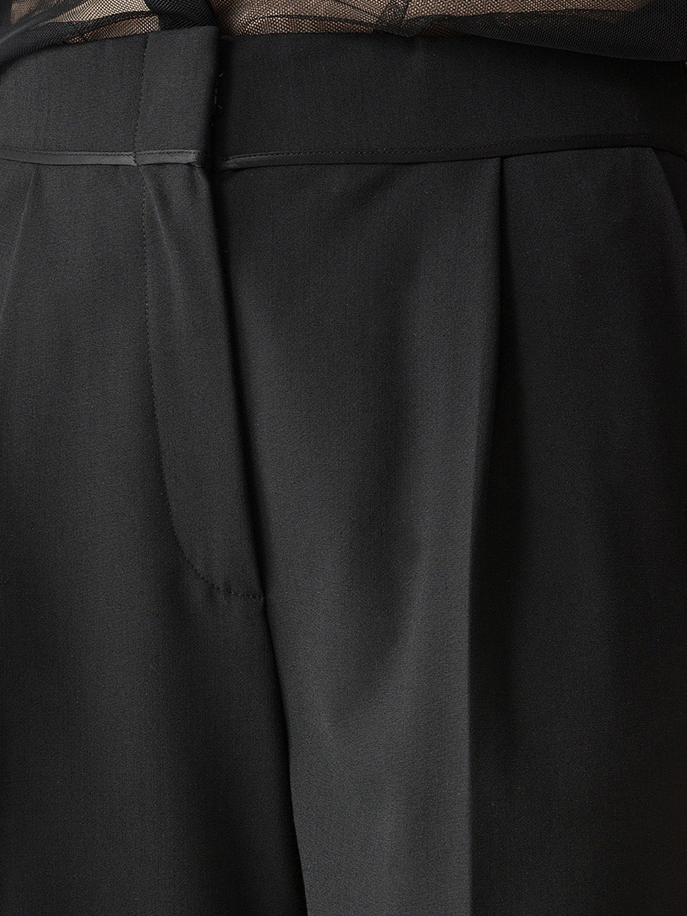 PANTALON TAILLEUR LAINE NOIR