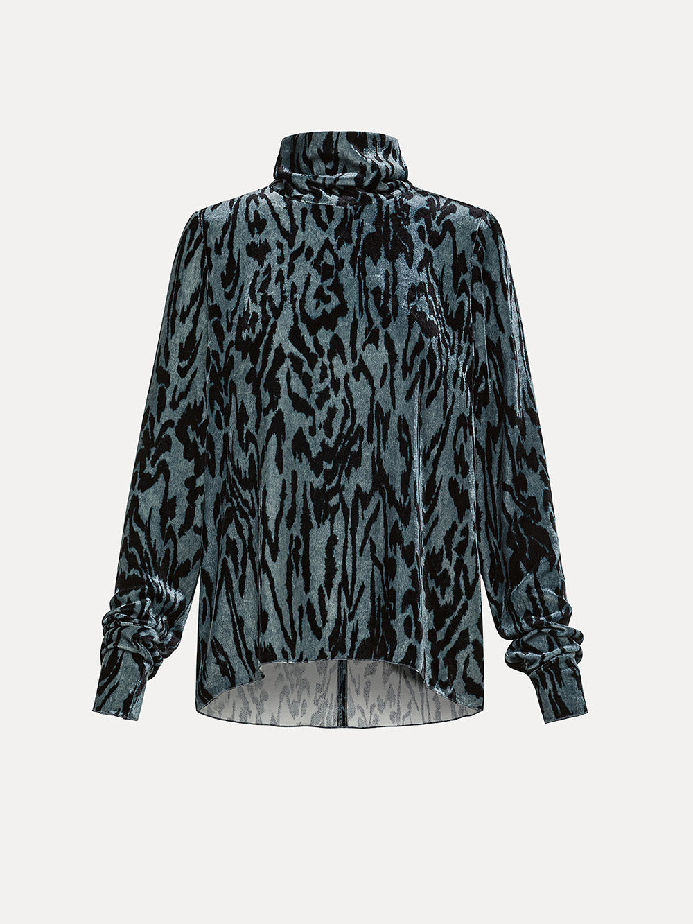 STONE TIGER VELVET TURTLENECK