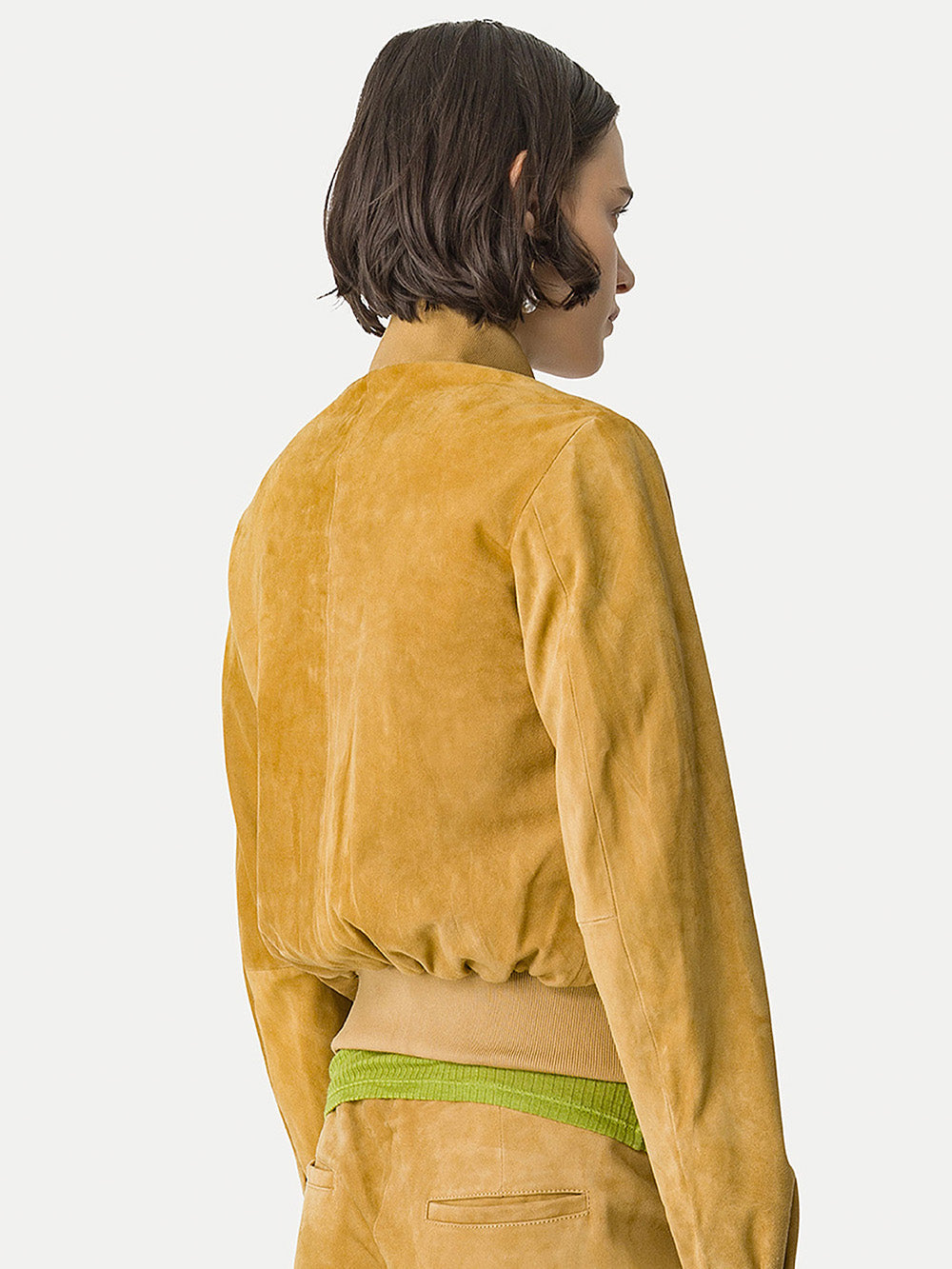 BOMBER SUEDE AMBRA