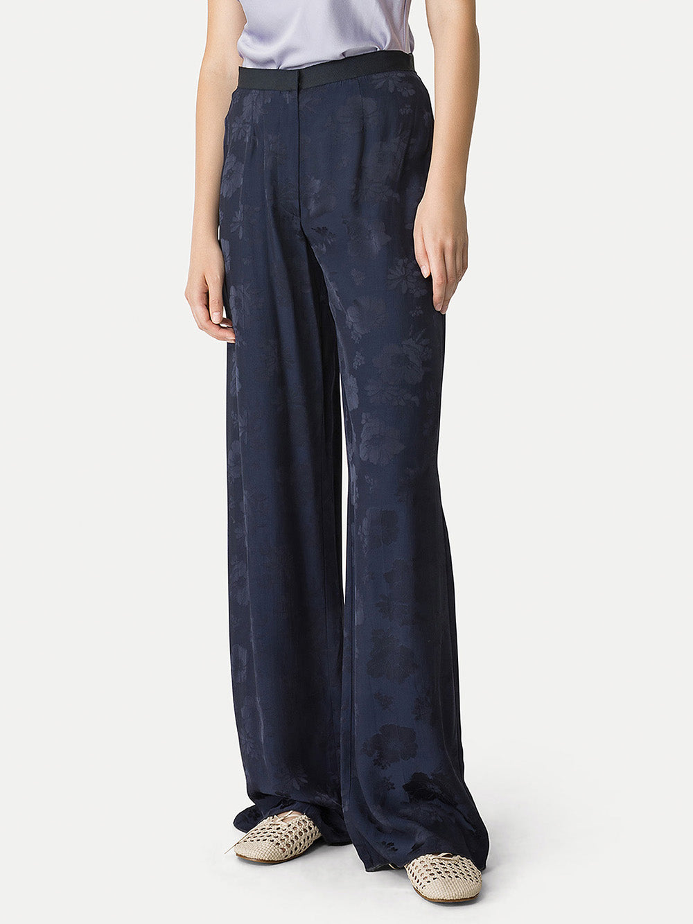 JACQUARD BOUQUET TROUSERS