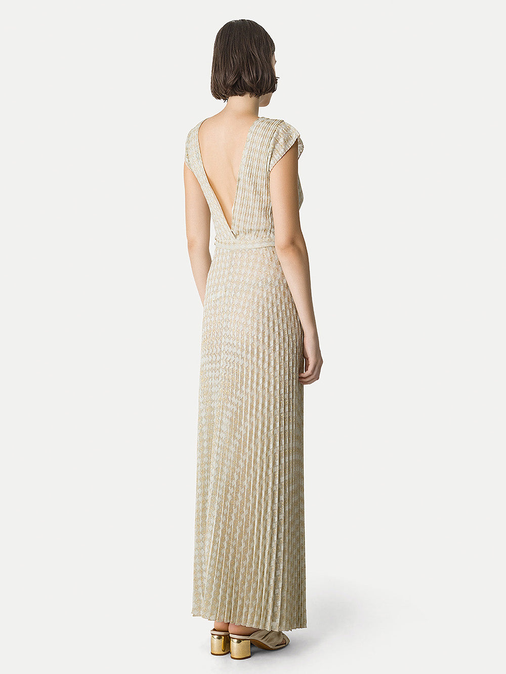 DIAMOND PLEATED DRESS