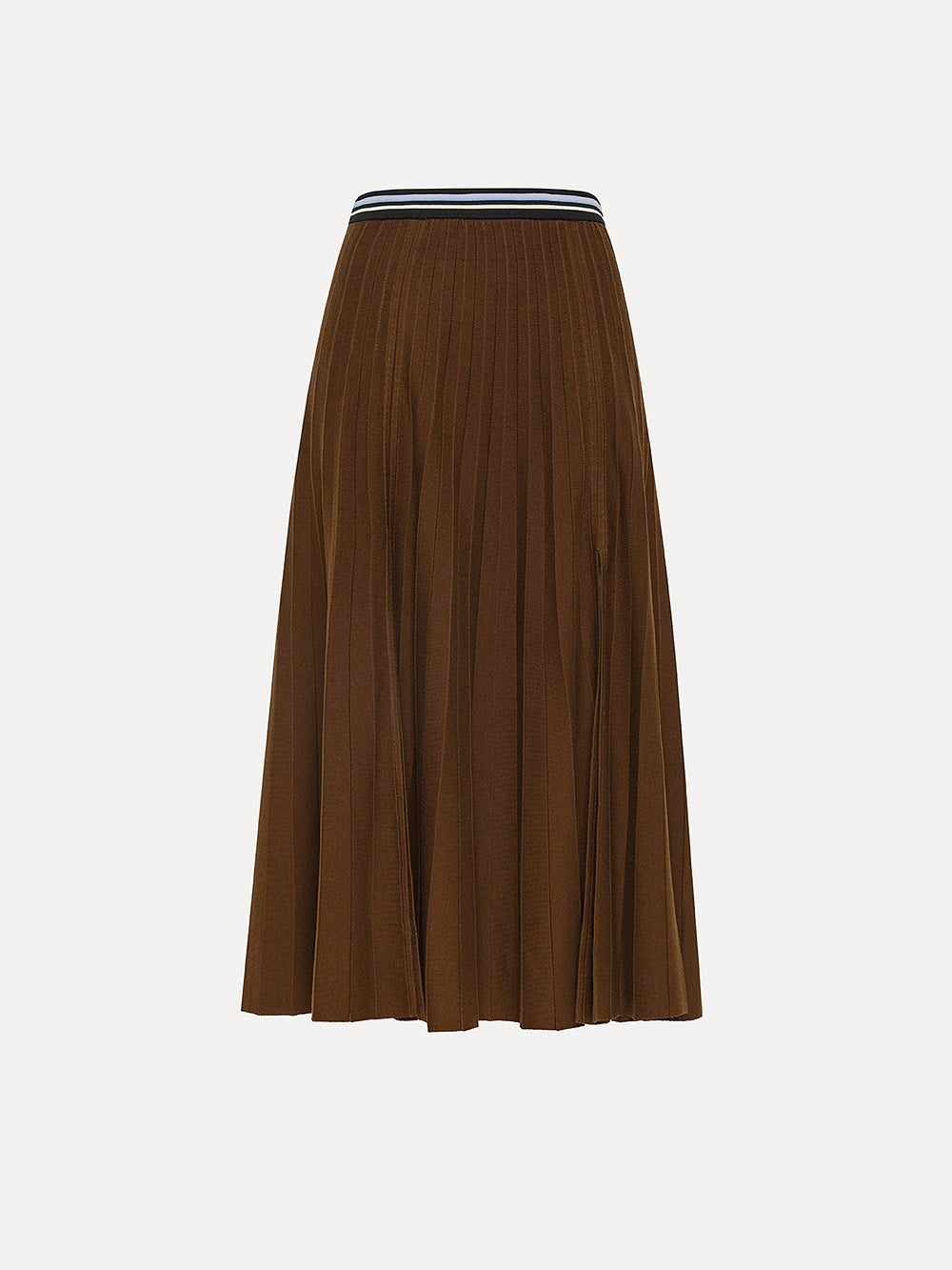 COTTON MILAN STITCH PLEAT SKIRT