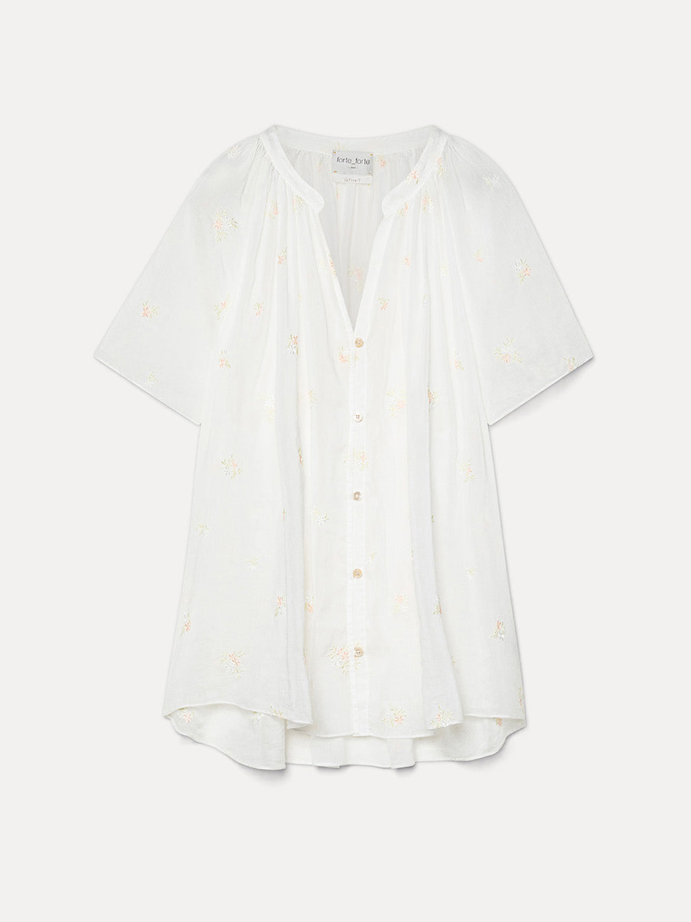 IVORY SMALL FLOWERS SHIRT