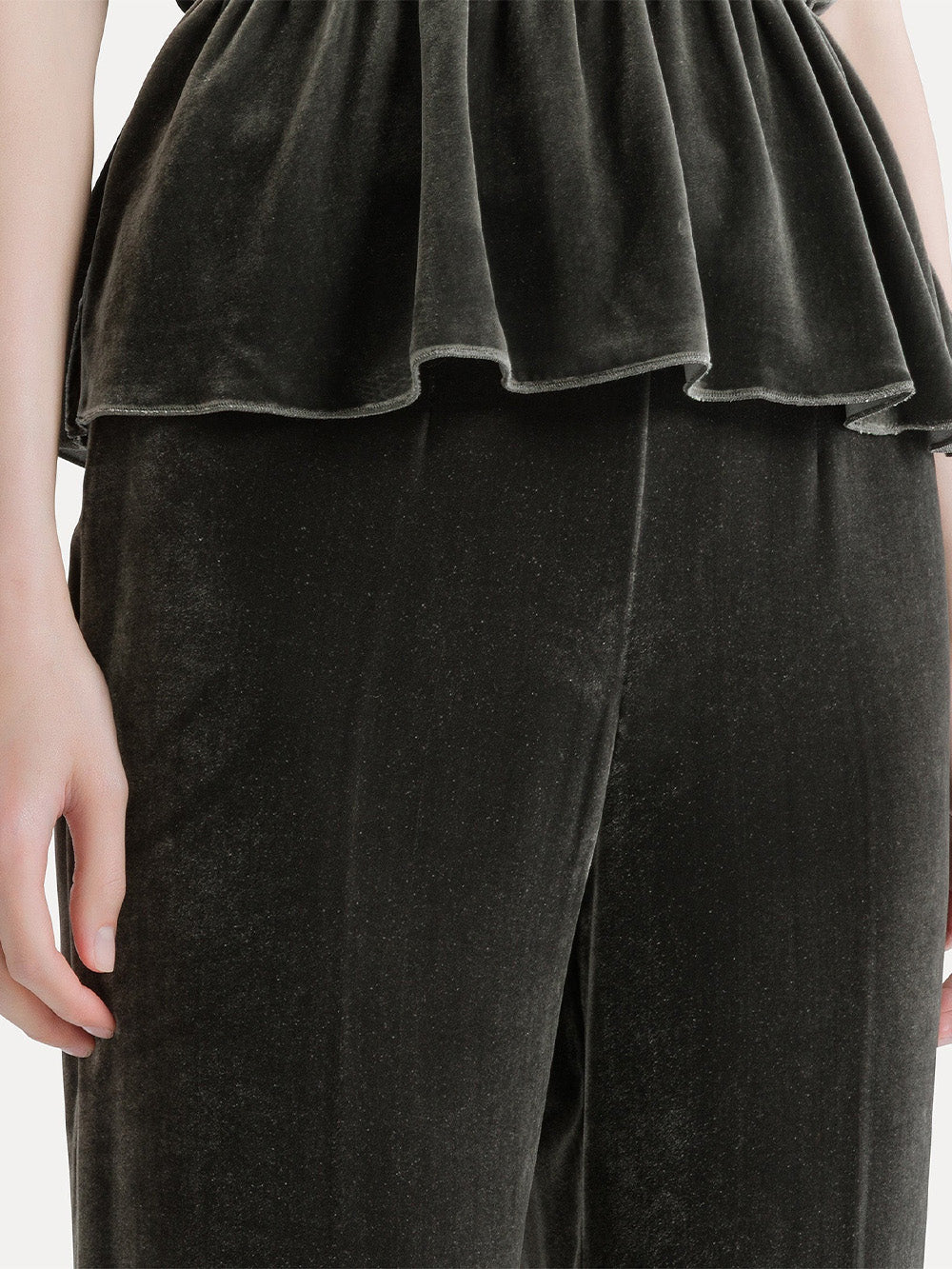 VELVET FLUID TROUSERS