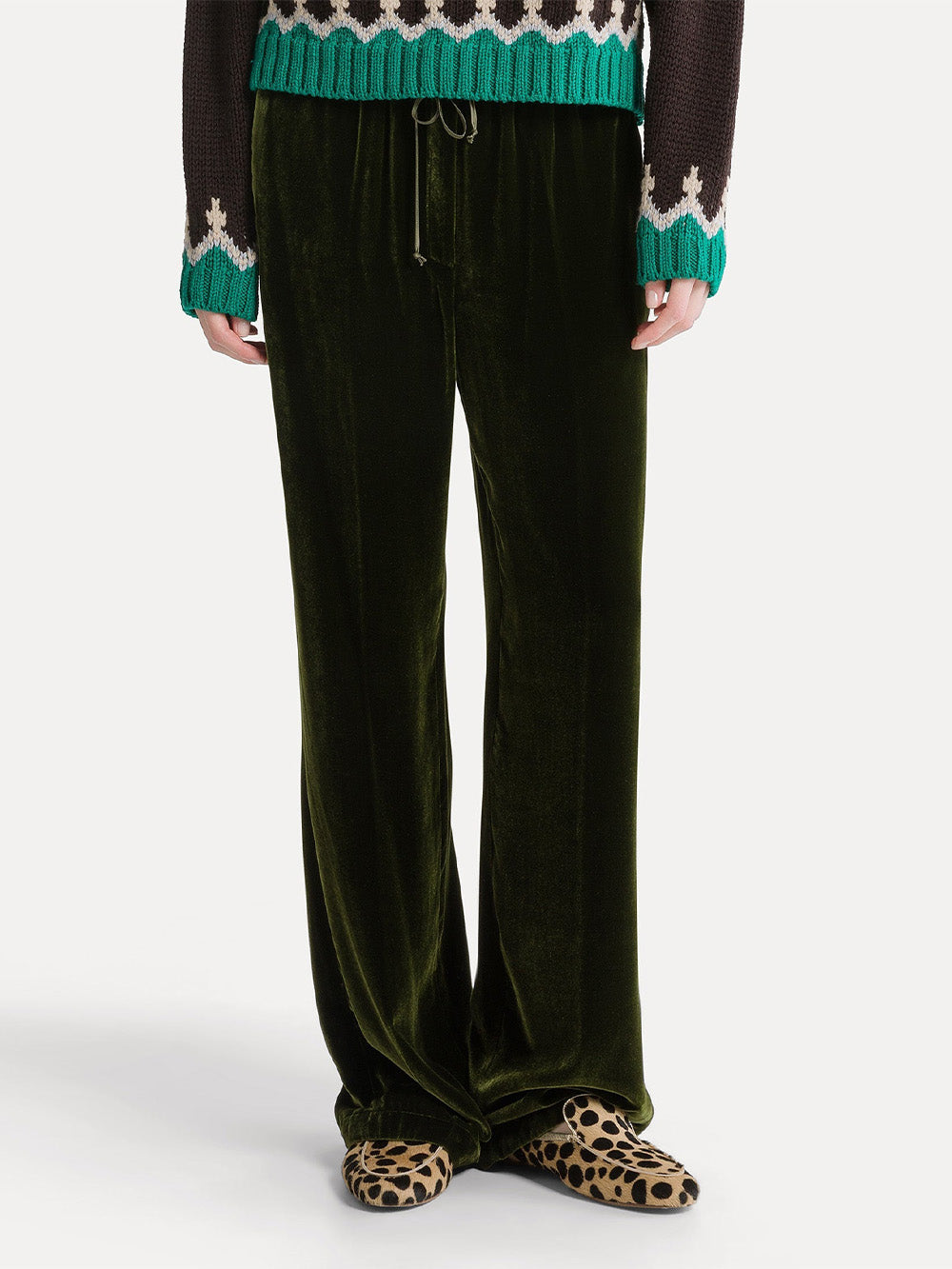 SILK VELVET TROUSERS