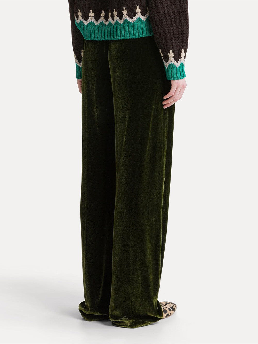 SILK VELVET TROUSERS