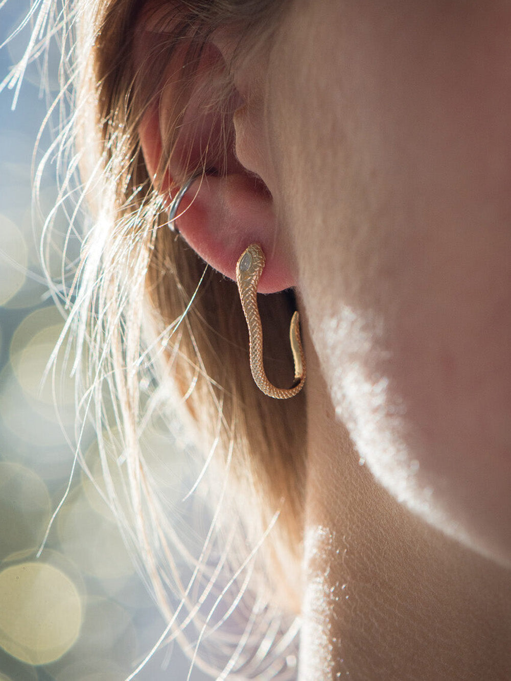 BOUCLES D'OREILLES COBRA DIAMANT