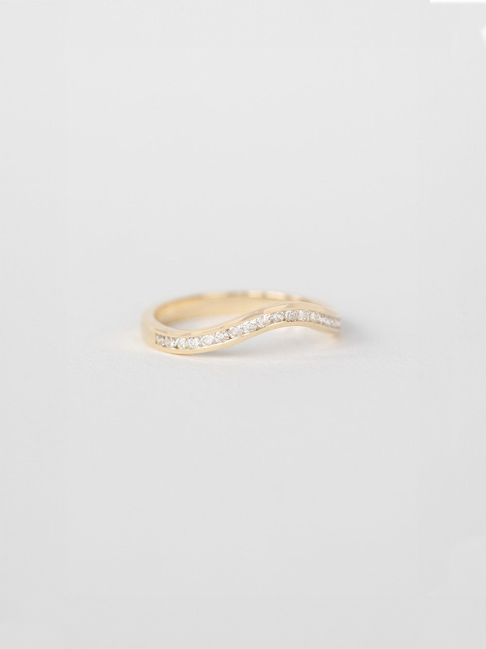 BAGUE VAGUE PAVÉ DIAMANTS