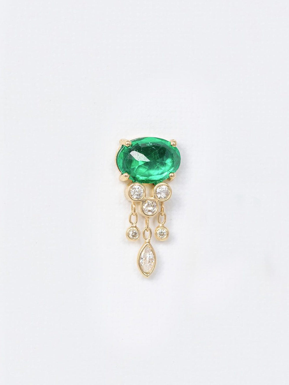 JELLYFISH EMERALD EARRING