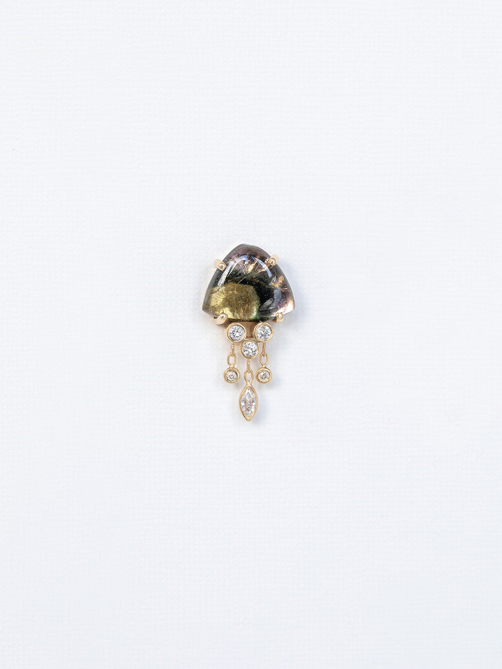 BOUCLES D'OREILLES JELLYFISH WATERMELON TOURMALINE