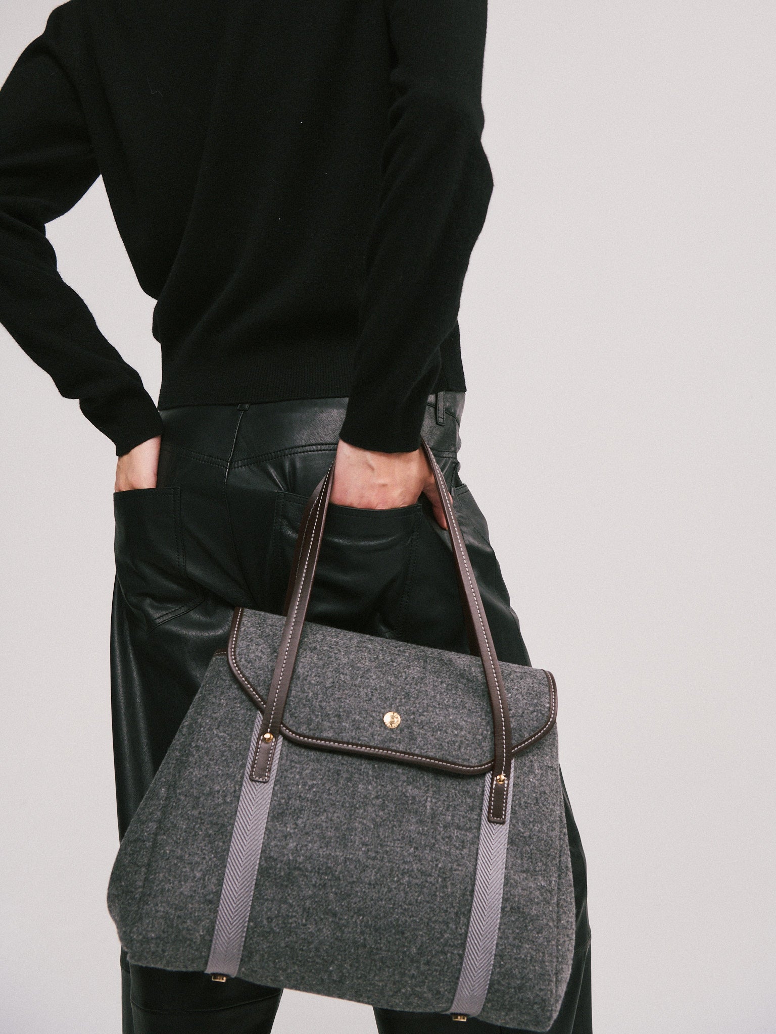 SAC MADISON M WHIP FLANELLE GRIS